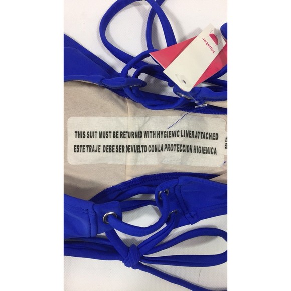 Xhilaration Womens Lace Up Hipster Bikini Bottom Only Juniors XSmall Rio Blue - Picture 8 of 9